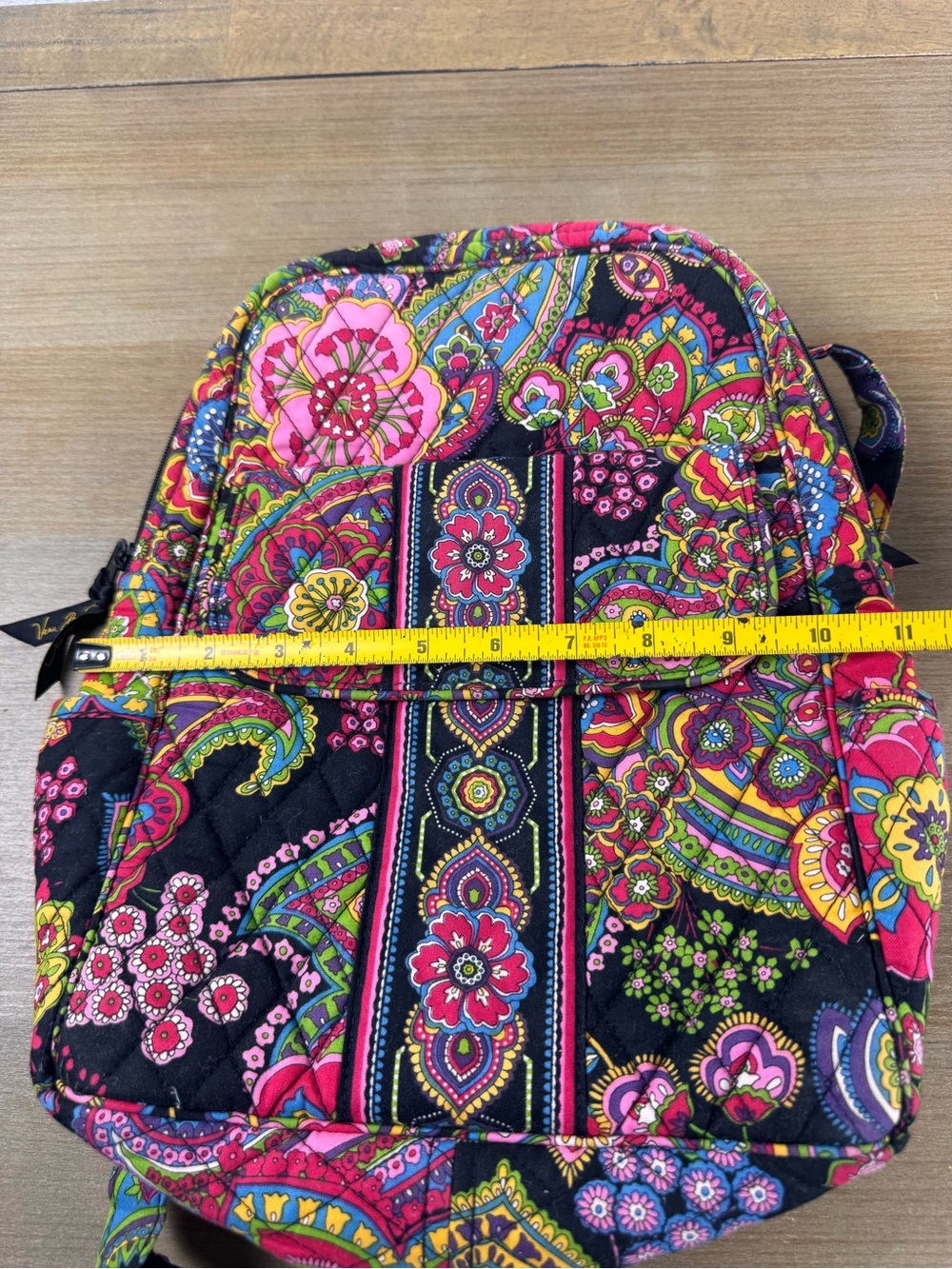 Vera Bradley Symphony In Hue Small Backpack Retired Floral Paisley Bag - Picture 12 of 12